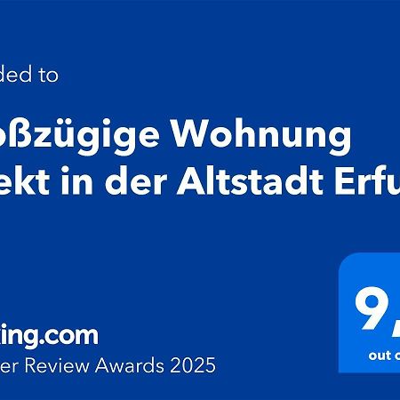Grosszuegige Wohnung Direkt In Der Altstadt Erfurts 外观 照片